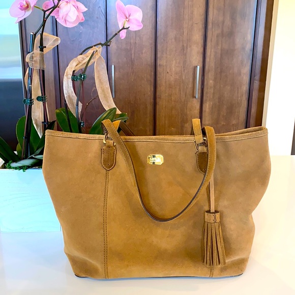 Lauren Ralph Lauren Handbags - Ralph Lauren Suede Tote